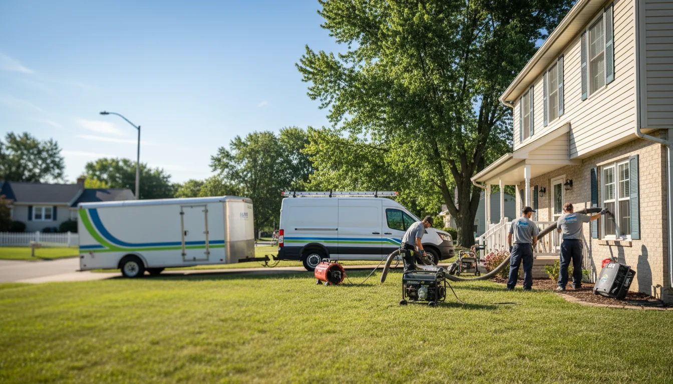 Flooded Basement Restoration And Cleanup With Repair in Rosamond, IL near me
